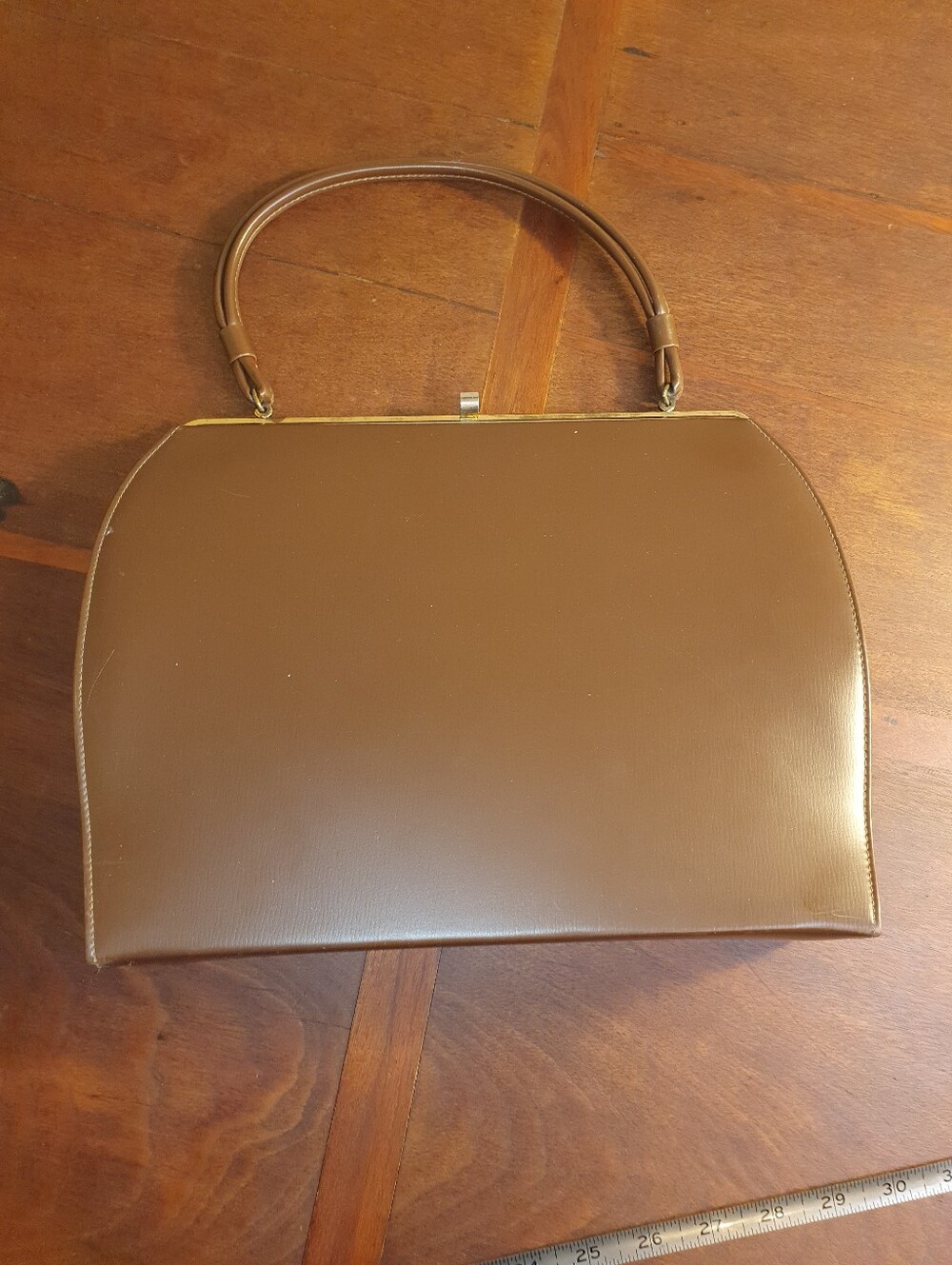 Vintage 60s Theodor California Classic Brown Women's Top-Handle Bag